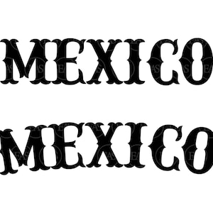 Mexiko svg, mexikanische svg, westliche svg Vektor-Schnittdatei für Cricut, Silhouette, Pdf Png Dxf Eps, Abziehbild, Aufkleber.