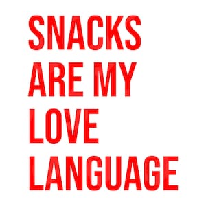 Gli snack sono la mia lingua d'amore Svg, gli snack sono la mia lingua d'amore Png, rivenditore di snack, amante degli snack. File di taglio vettoriale Cricut, silhouette.