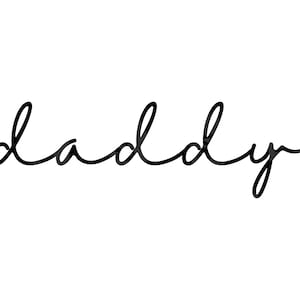 Daddy Svg, Daddy Png, Daddy Cursive Script Font, Dad life Svg, Camiseta de padre, Daddy Clipart. Archivo de corte vectorial Cricut, Silueta, Pegatina.