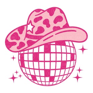Disco Ball svg, sombrero de vaquera svg, Nashville svg, Nash Bash svg, Nashty Country Girl, Grils Trip. Archivo de corte vectorial Cricut, Pdf Png Dxf.