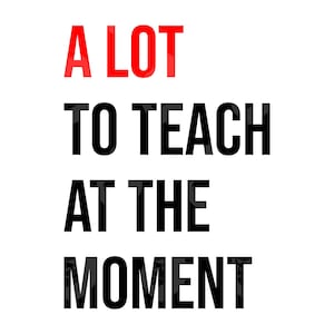 以下が含まれることがあります： 今、教えるべきことがたくさんあります。太字の黒文字で、「A」は赤色です。