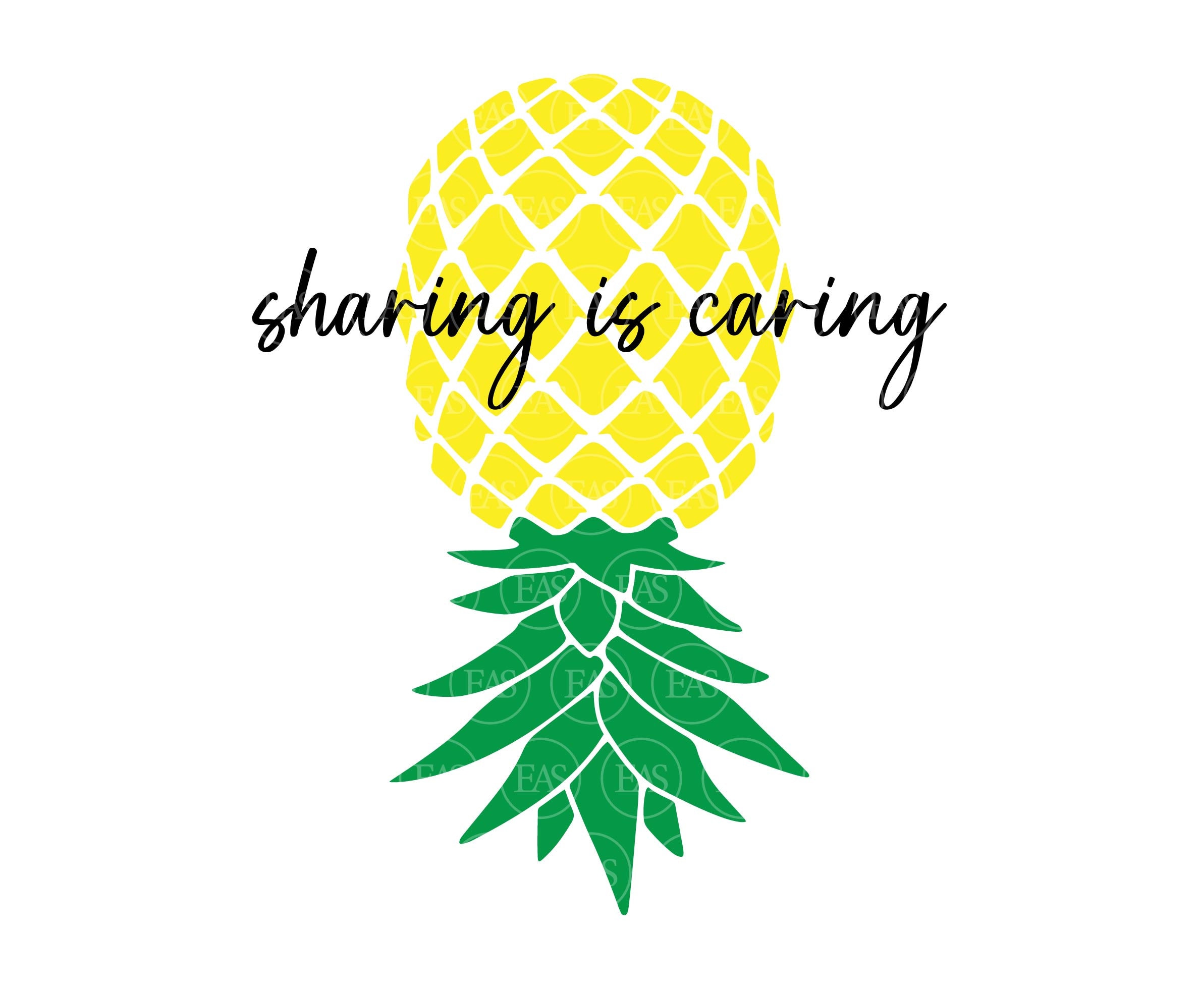 Upside Down Pineapple Svg Sharing is Caring Swinger Couple image