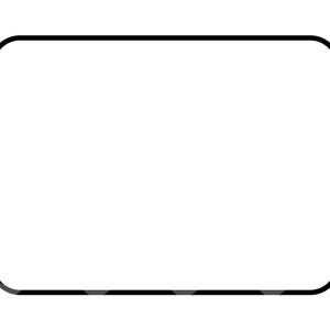 Abgerundetes Rechteck SVG, Abgerundetes Rechteck Quadrat Png, Rechteck Rahmen Clipart, Rechteck Design. Vektor-Schnittdatei für Cricut, Silhouette.
