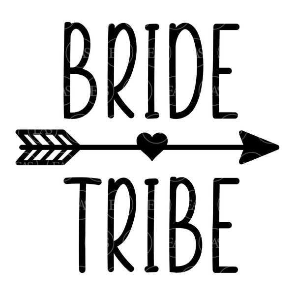 Bride Tribe Svg, Team Bride Svg, Bridal Party Svg, Bridal Shower Svg. Vector Cut file for Cricut, Silhouette, Sticker, Pdf Png Dxf Eps.
