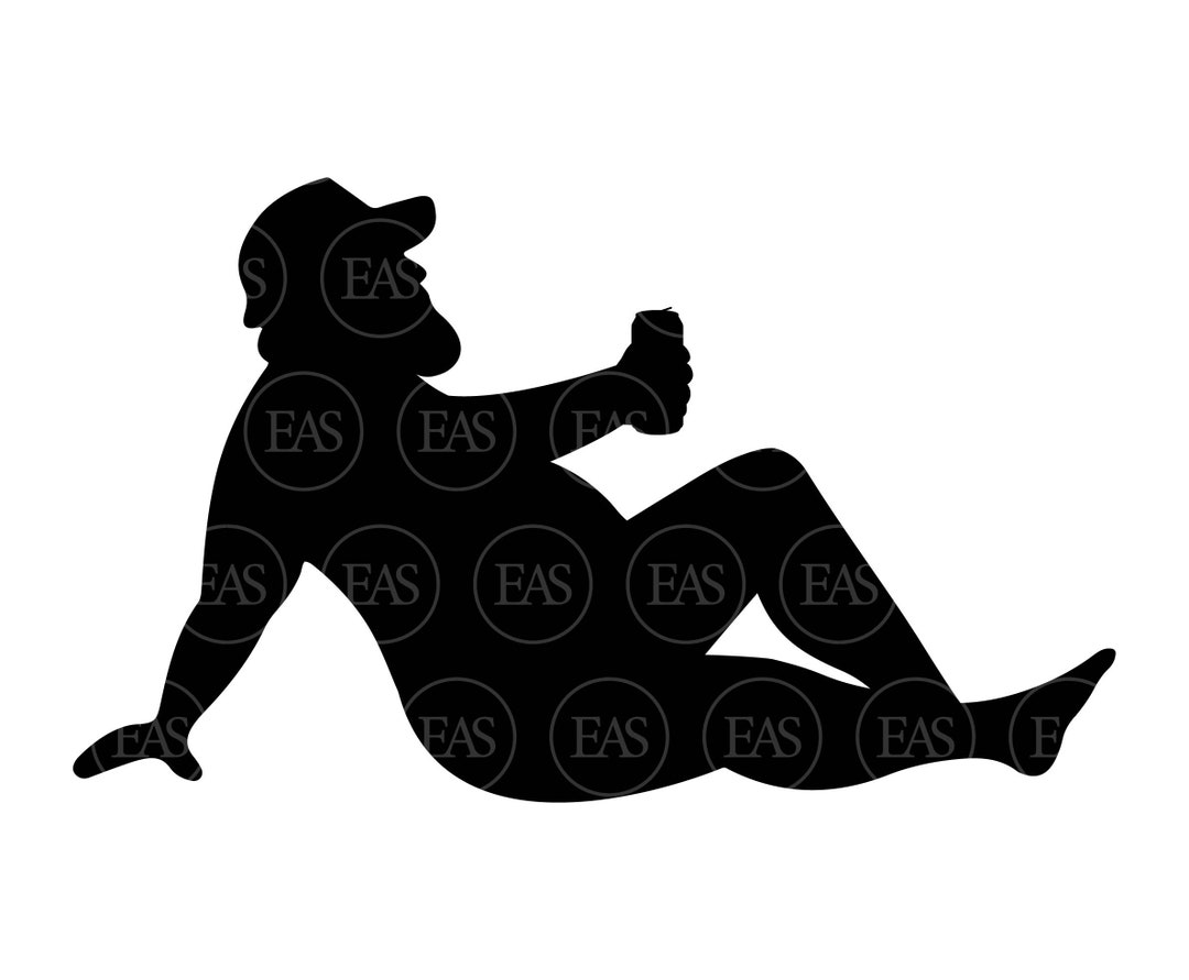 Mudflap Guy Svg Beer Can Svg Fat Chubby Man Svg Thick Sexy Curvy Trucker Guy Svg Vector Cut