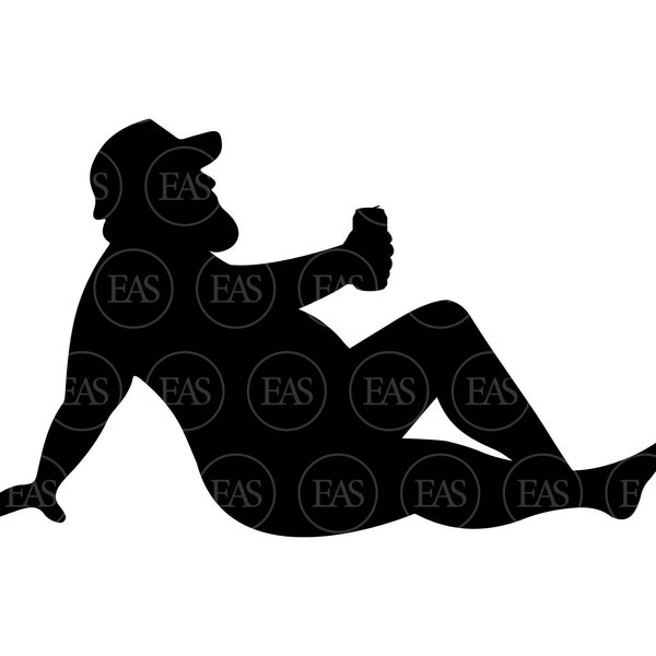 Mudflap Guy Svg, Beer Can Svg, Fat Chubby Man Svg, Thick Sexy Curvy Trucker Guy Svg. Vector Cut file Cricut, Silhouette, Pdf Png Dxf Eps
