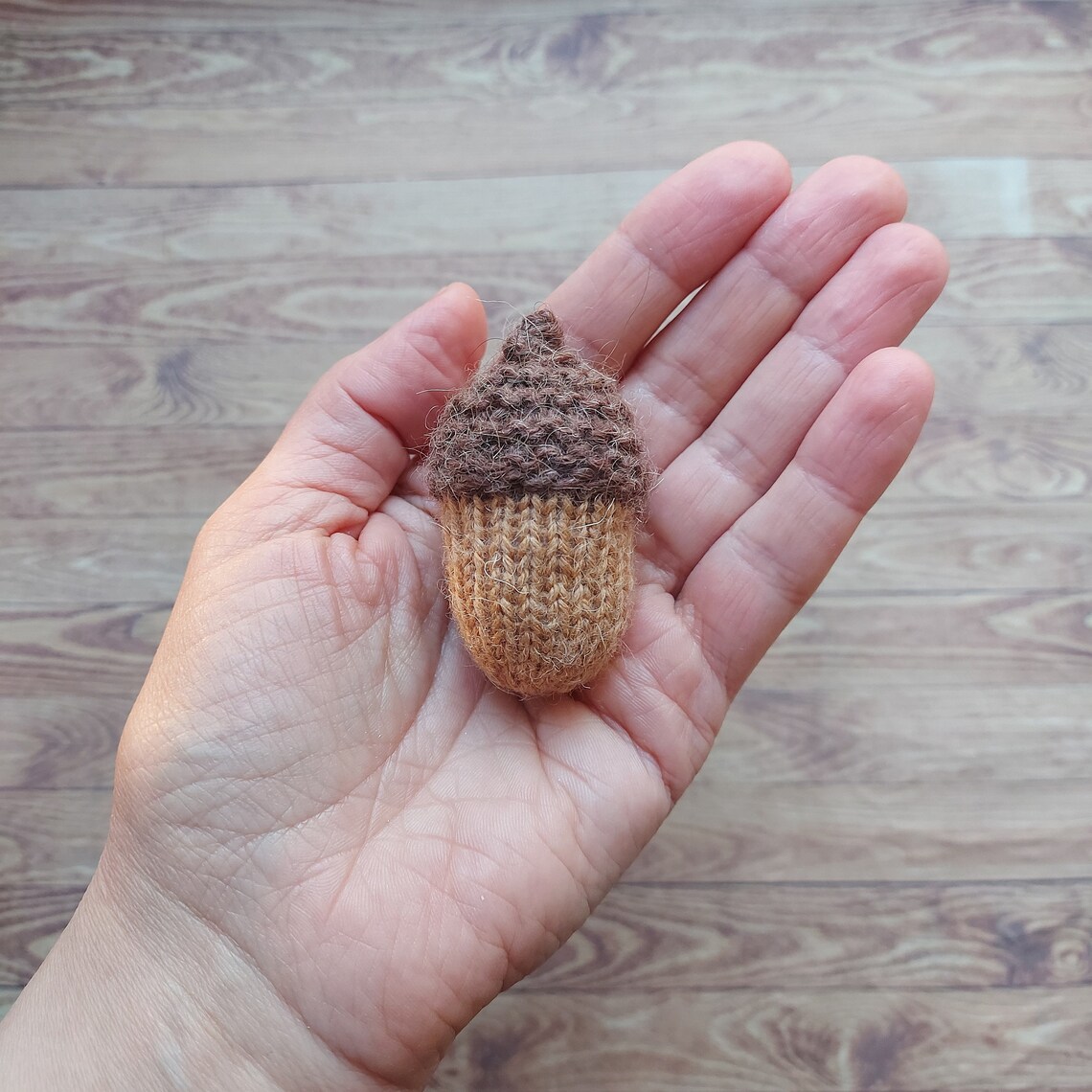 Free pattern for beginners knitted acorn Toy knitting pattern Etsy