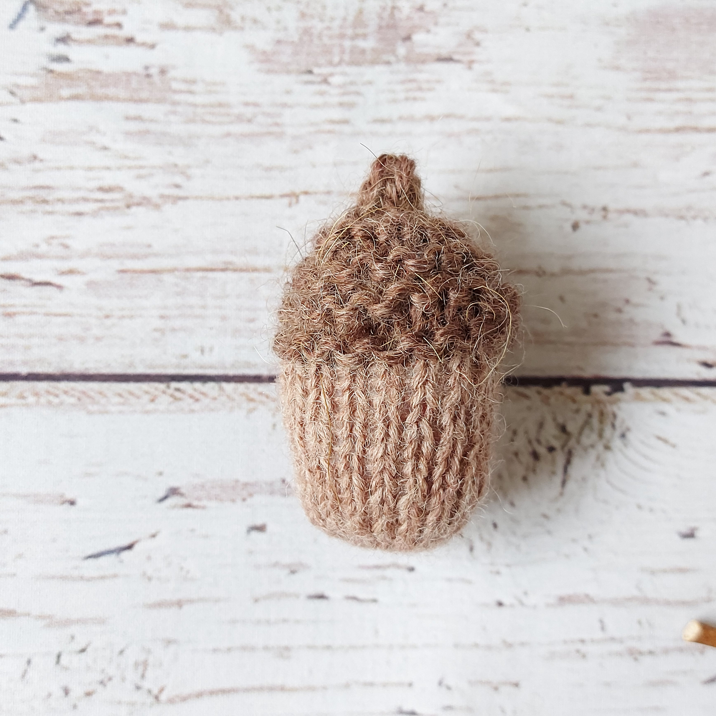 Free pattern for beginners knitted acorn Toy knitting pattern Etsy