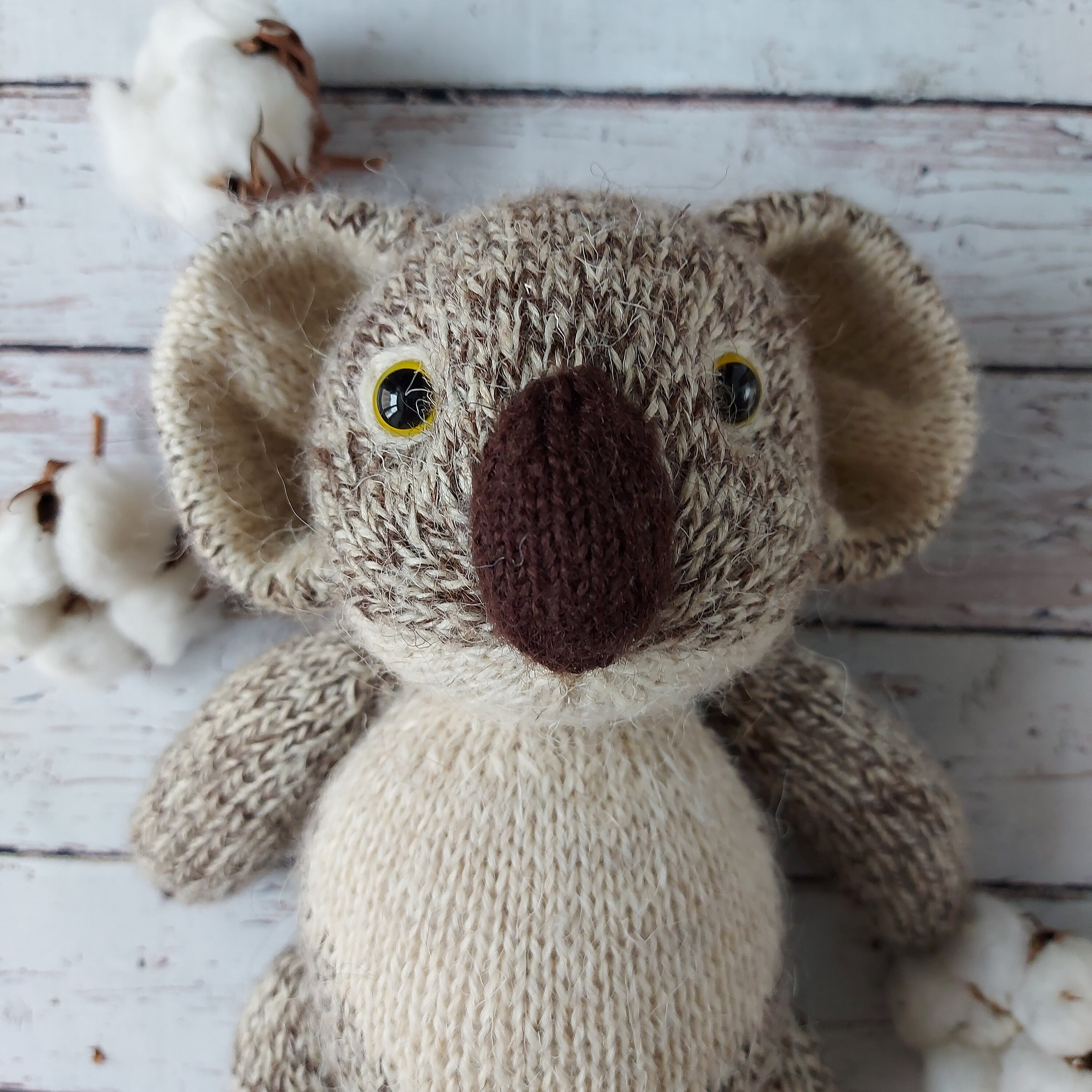 Cute Koala Knitting Pattern Plush Pattern Knitting Pattern Etsy UK