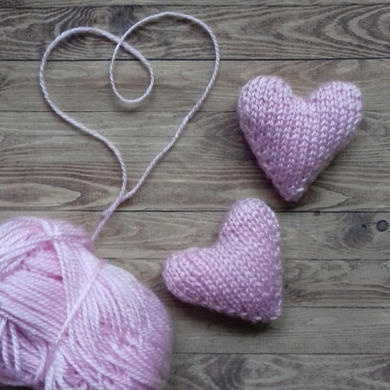 Heart knitting pattern Free pattern for beginners knit heart Etsy