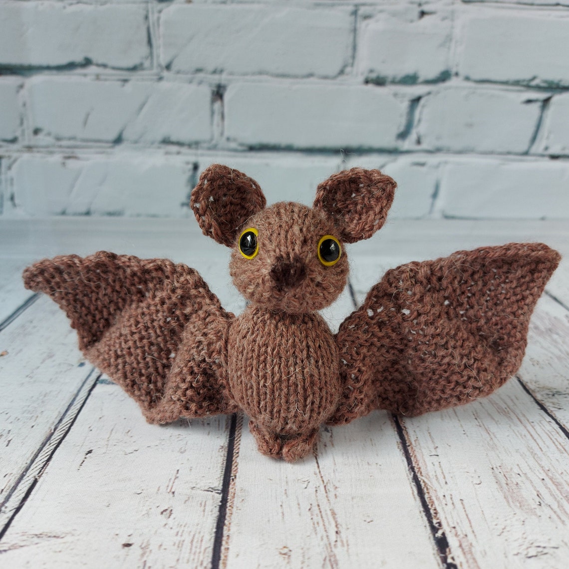 Plush bat pattern knitted bat plushie knitting toy Pattern Etsy