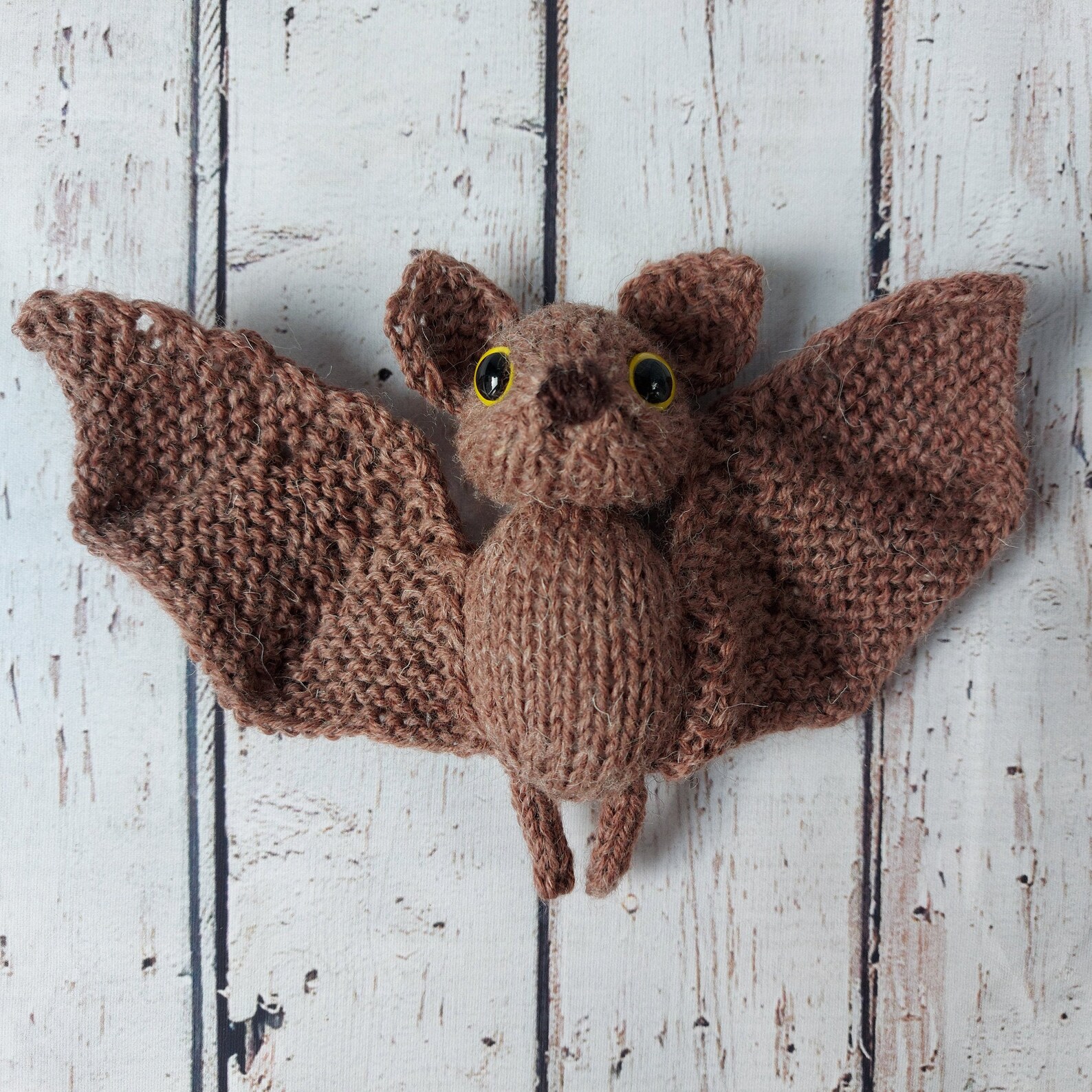 Brown Bat toy/ handmade bat/ Amigurumi bat/ Gift to Grandma/ Etsy