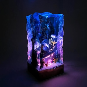 Underwater Giant Shark Lamp, Handmade Home Decoration, Perfect Friend Gift, Unique Ocean Decoration, Customized Collection, Christmas Gift
