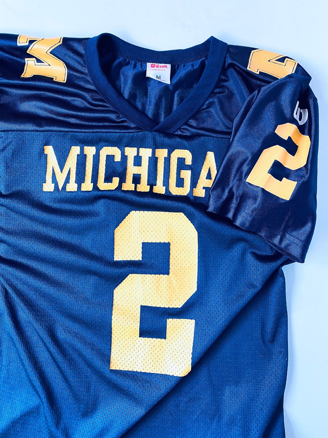 Vtg University of Michigan Wolverines Football Jersey Wilson Etsy UK