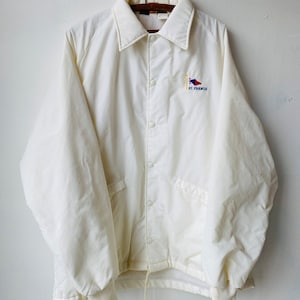 Vtg White Pla Jac Dunbrooke XL Jacket