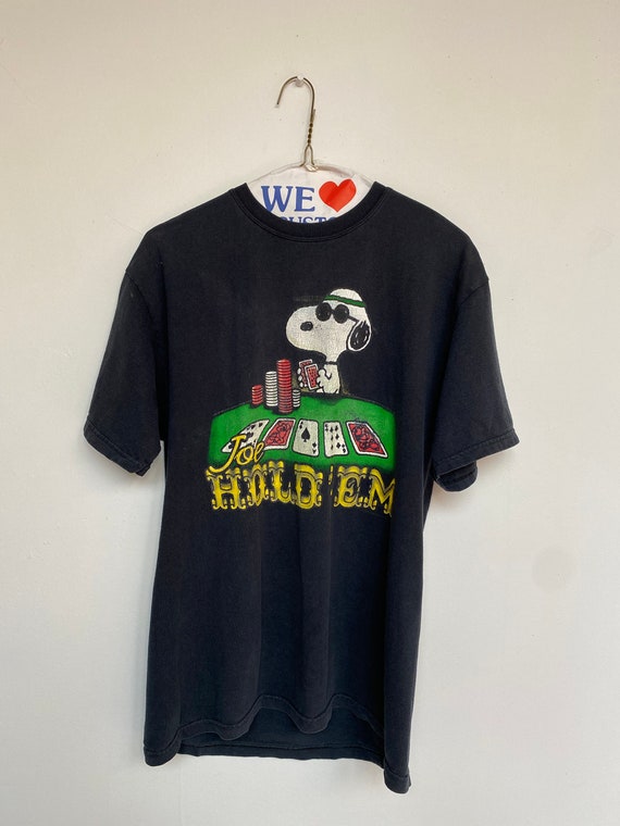 Vtg Snoopy T-shirt/Black/Medium/Peanuts/Rare/Graph