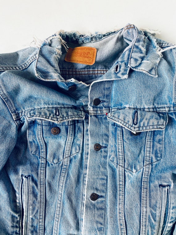 VTG Levi Denim Jacket Levi Strauss & Co Denim Blu… - image 8