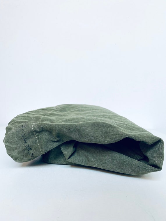 Vtg Duffle Bag/Military Canvas Bag/Green Canvas B… - image 7