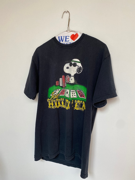 Vtg Snoopy T-shirt/Black/Medium/Peanuts/Rare/Grap… - image 2