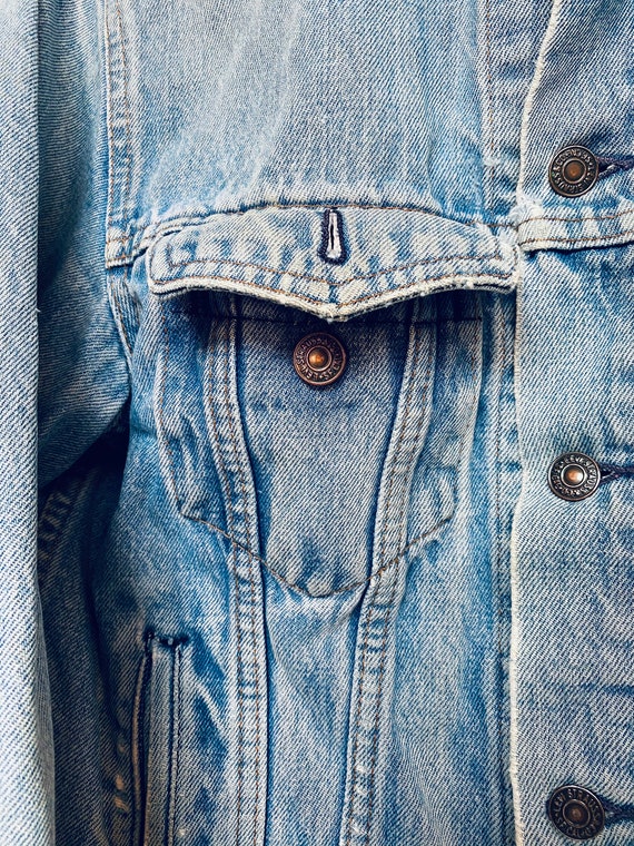 VTG Levi Denim Jacket Levi Strauss & Co Denim Blu… - image 3