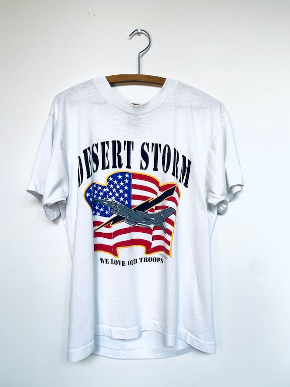 Vtg Screen Stars T-Shirt/Desert Storm T-Shirt/Sz L