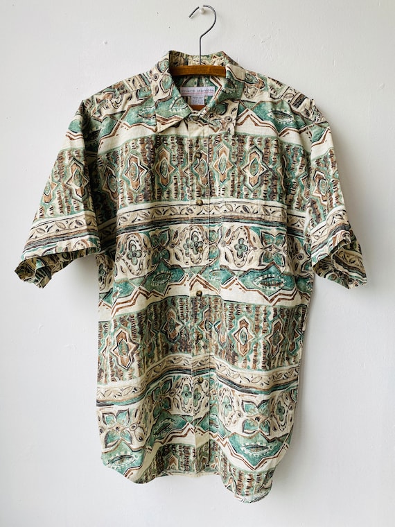 Vtg Marc Daniels Short Sleeve Button Up