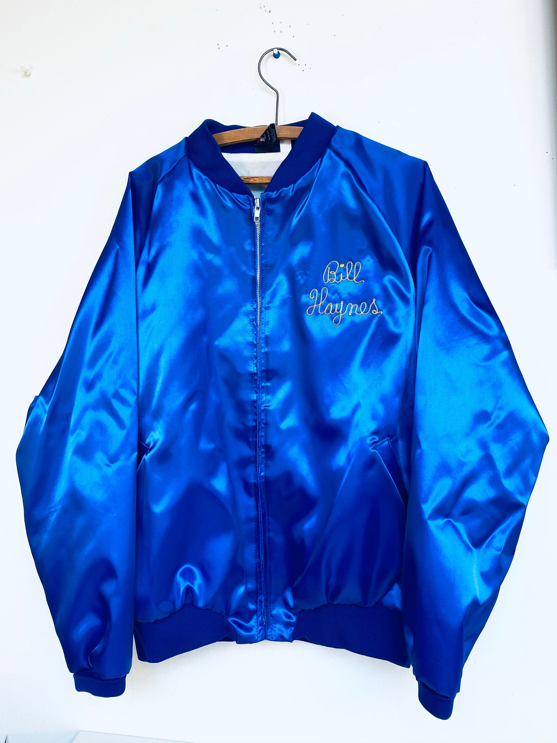 Satin Blue Jacket - Etsy