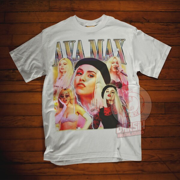 Limitiertes Super AVA MAX Shirt, Vintage AVA MAX Shirt im Vintage Design Style, tolles Geschenk für Fans, Freunde, Frau und Mann