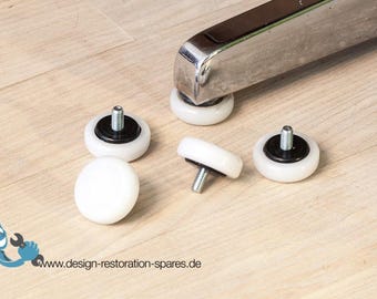 Set of 4 x glides for Action Office 1 | Herman Miller | George Nelson | original VITRA