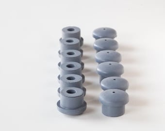 12x Chair Stacking Protection Plug Under Seat | Wilde + Spieth | Egon Eiermann