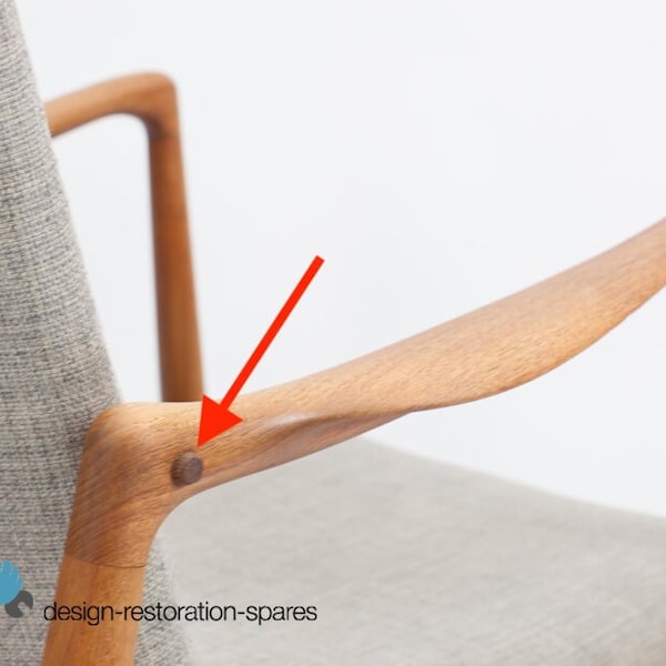 Danish Furniture Screw Cover Plug Teak Wood