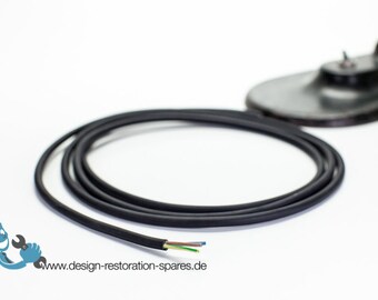 Real Rubber Cable | 3-Core Black