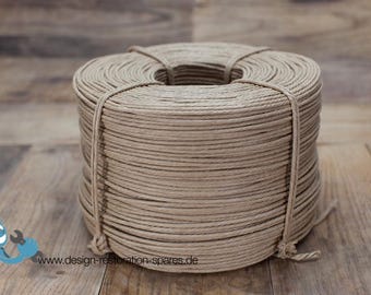 Cordón de papel danés n.° 1 | Por ejemplo, para el tejido de asientos de sillas Wegner en forma de Y | natural + negro + blanco