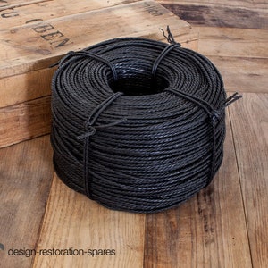 Danish Paper Cord No. 2 e.g. for Chair Model 71 N.O. Møller natural black 440m black 3,5mm