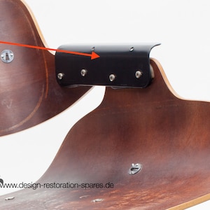 Pair of Eames Lounge Chair Seat to Back Shell Connecting Angle Plate