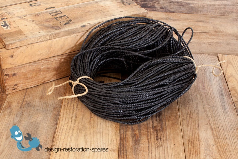 Danish Paper Cord No. 2 e.g. for Chair Modell 71 N.O. Møller natural black Bild 6