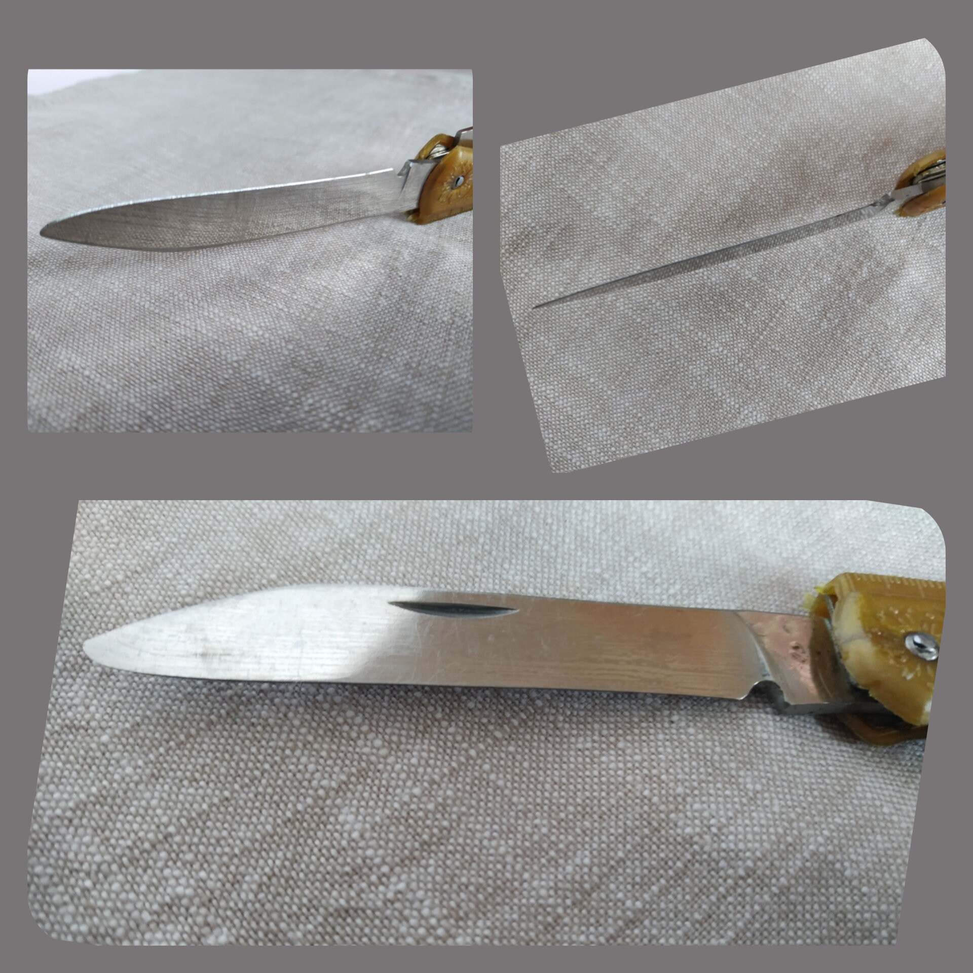 Soviet folding knife vintage Russian knife Multi tool knife Etsy