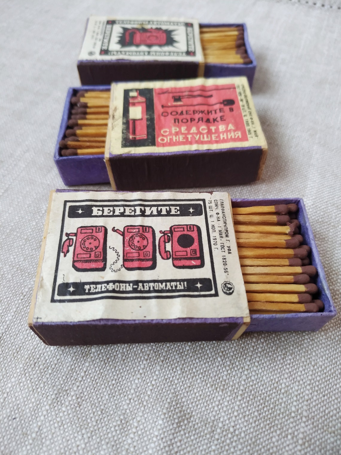 Matches box vintage Soviet vintage matchboxes Russian Etsy