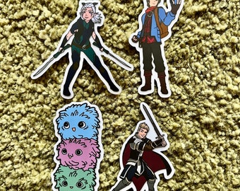 The Dragon Prince Netflix Character Stickers