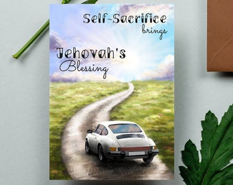assignment notebook drawing JW moving away Card, JW self-sacrifice Card, card print at home, road card jpeg, jw goodbye card png, car card, jw new Assignment card