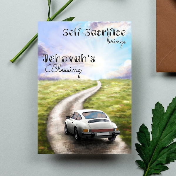 JW moving away Card, JW self-sacrifice Card, card print at home, road card jpeg, jw goodbye card png, car card, jw new Assignment card