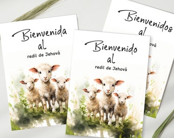 3 JW printable baptism card, A6 Card, 5,8x8,3 inch, card spanish, Instant Download, jw baptism gift, gift for jw brother and sister