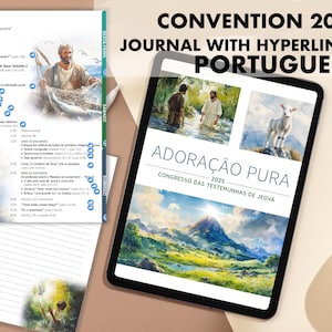 Caderno da Convenção Portuguesa 2025, Caderno de Adoração Pura, Download Instantâneo, para impressão e para uso digital