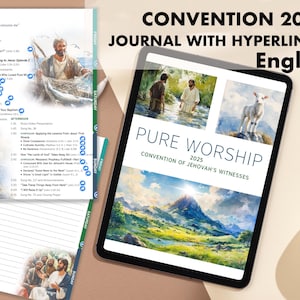 Convention 2025 Journal, Pure Anbetung NOTIZBUCH, Instant Download, für den Druck und für die digitale Verwendung