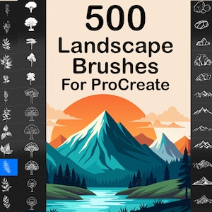 500 Landscape brushes for ProCreate