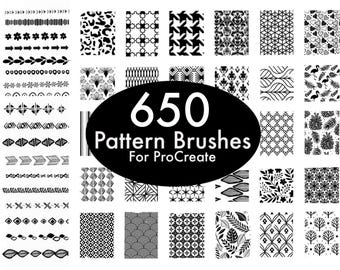 650 pędzli wzorcowych do ProCreate