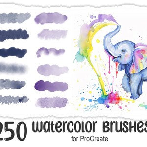 250 aquarelpenselen voor ProCreate