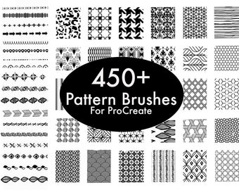 450+ Pattern brushes for ProCreate