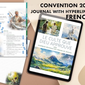 Journal français de la Convention 2025, Pure culte CARNET DE NOTES, téléchargement immédiat, pour impression et pour utilisation numérique