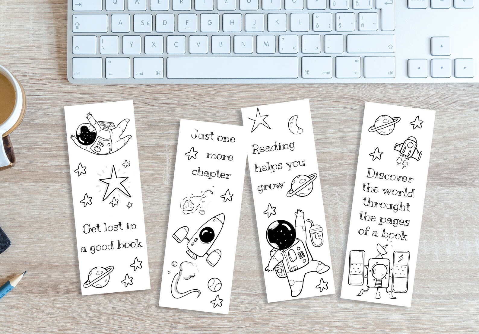 20 Printable Bookmarks Cool and Cute Bookmark Digital - Etsy